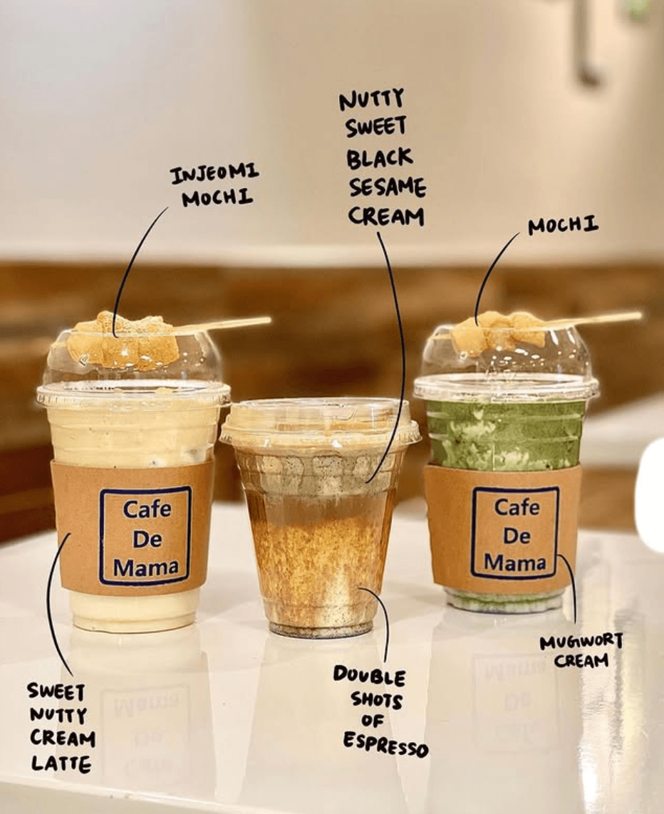 Black Sesame Cream Latte